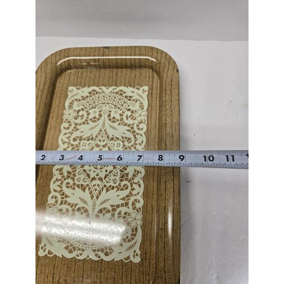 Vintage MCM Metal TV/Lap Trays , Set Of 4 Flower Power RETRO - Picture 11 of 13